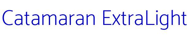 Catamaran ExtraLight шрифт